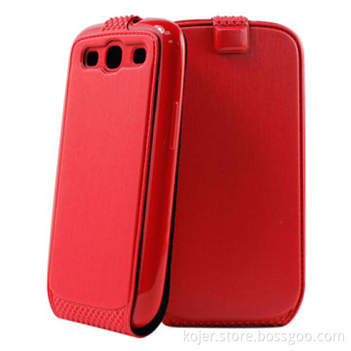 PU Leather Mobile Phone Cases with Magnetic Flap on Top, OEM Orders are Welcome